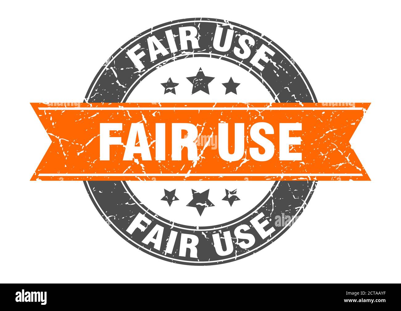 fair use round stamp with ribbon. sign. label Stock Vector Image & Art ...