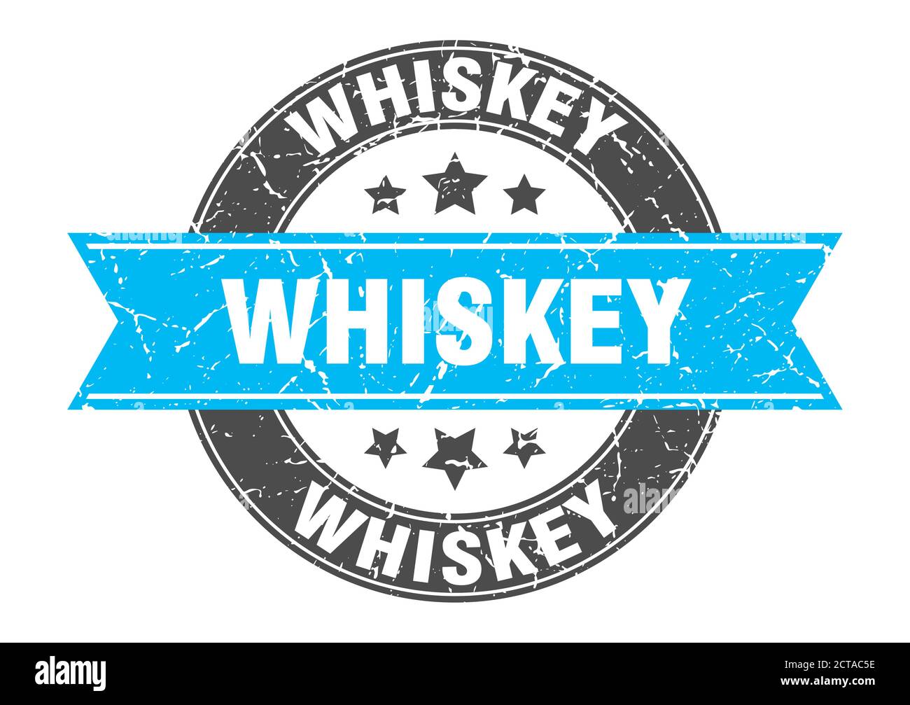 whiskey round stamp with ribbon. sign. label Stock Vector Image & Art Alamy