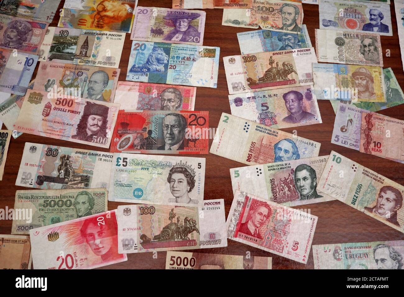 Banconote dal mondo Stock Photo
