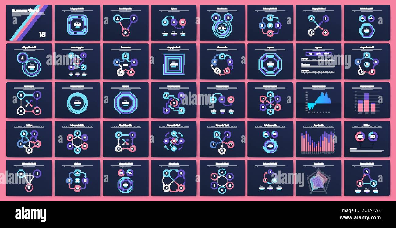 Big set infographics elements hi-res stock photography and images - Alamy