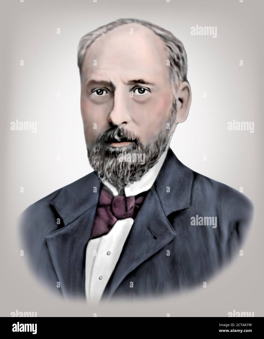 Santiago Ramon y Cajal 1852-1934 Spanish Neuroscientist Pathologist Stock Photo
