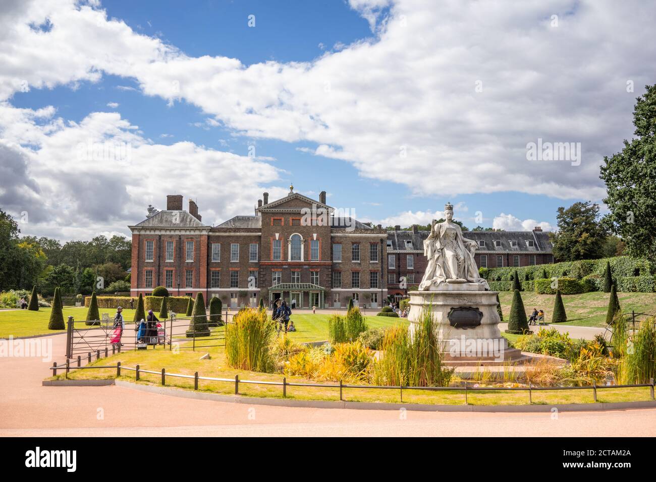 Kensington Palace is a royal residence set in Kensington Gardens, in the Royal Borough of 