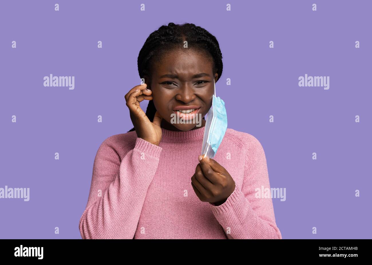 Itching skin, african american hires stock photography and images Alamy