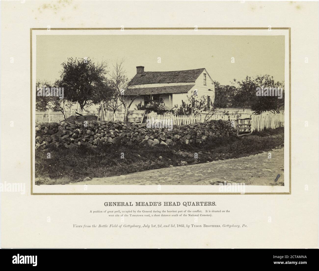 1863 Battle of Gettysburg – stereoscopic view Field Hospital and General Meade’s HQ