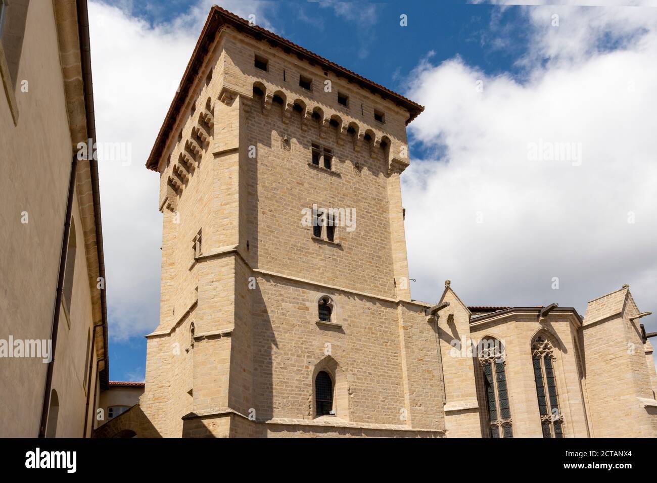Saint Robert abbey, La Chaise Dieu, Haute Loire department, Auvergne-Rhone-Alpes, France Stock Photo