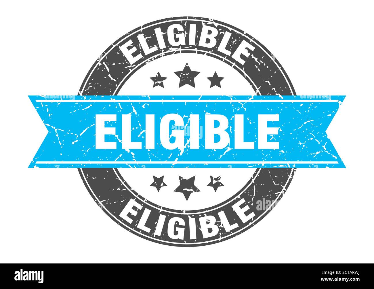 eligible round stamp with ribbon. sign. label Stock Vector Image & Art ...