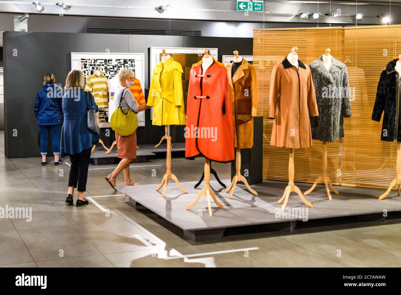 Sat 19 September 2020. Edinburgh, UK. Visitors at the Dovecot Studios