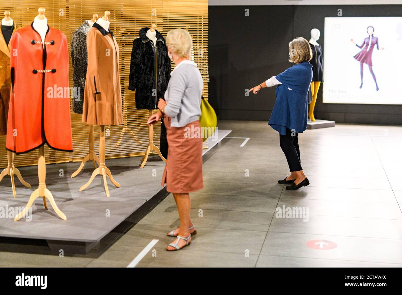 Sat 19 September 2020. Edinburgh, UK. Visitors at the Dovecot Studios