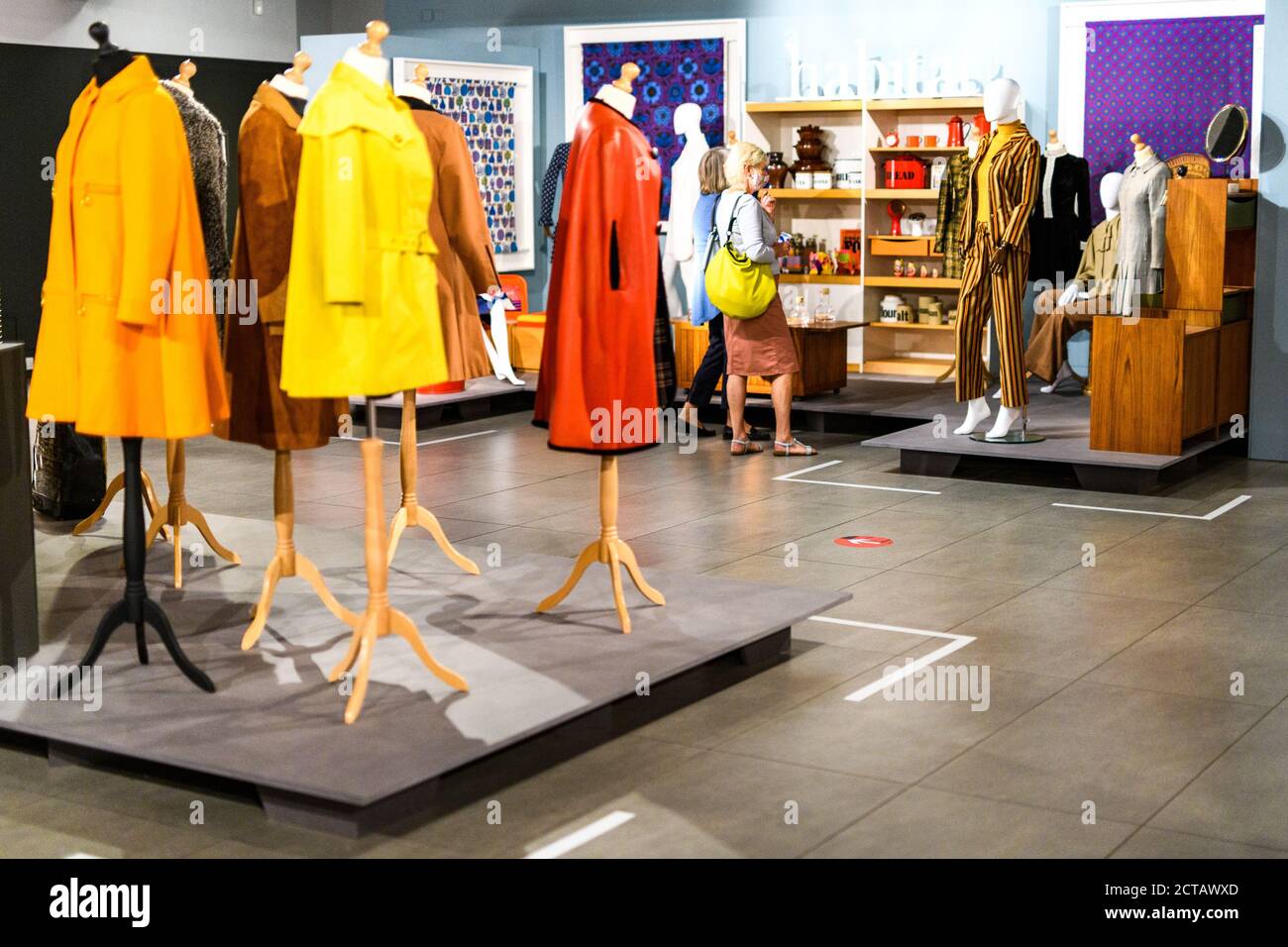 Sat 19 September 2020. Edinburgh, UK. Visitors at the Dovecot Studios