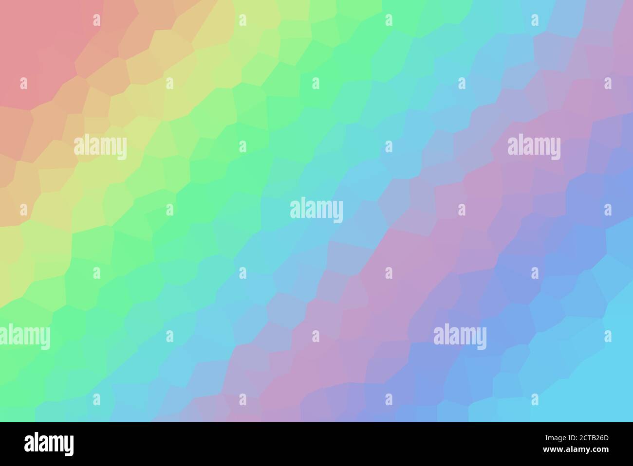 Pastel Rainbow Blurred Smooth Low Poly Gradient Crystallize Stripes Background Vector Illustration Stock Photo
