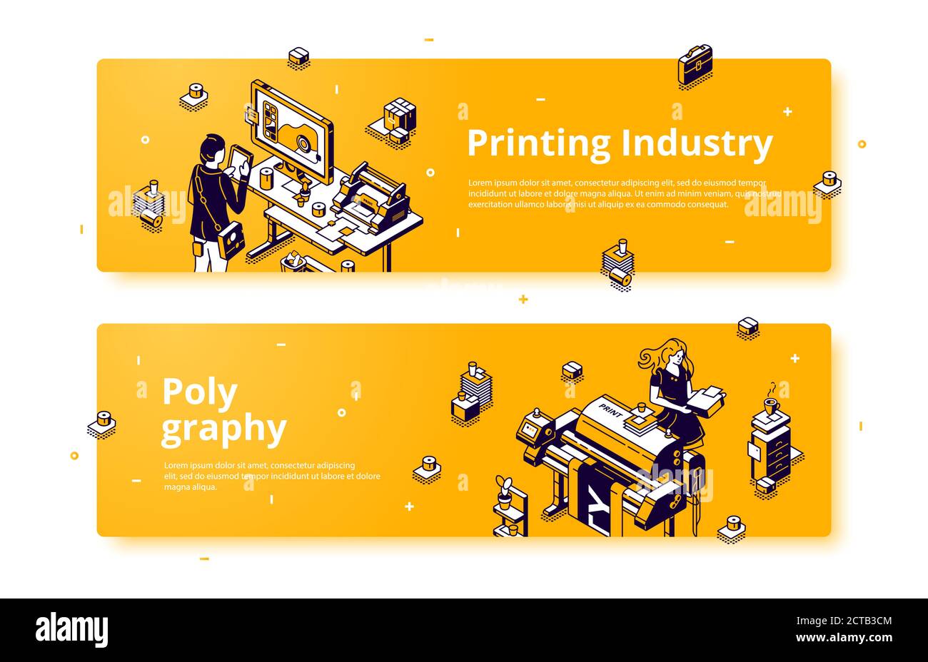 Printing factory Stock Vector Images Alamy