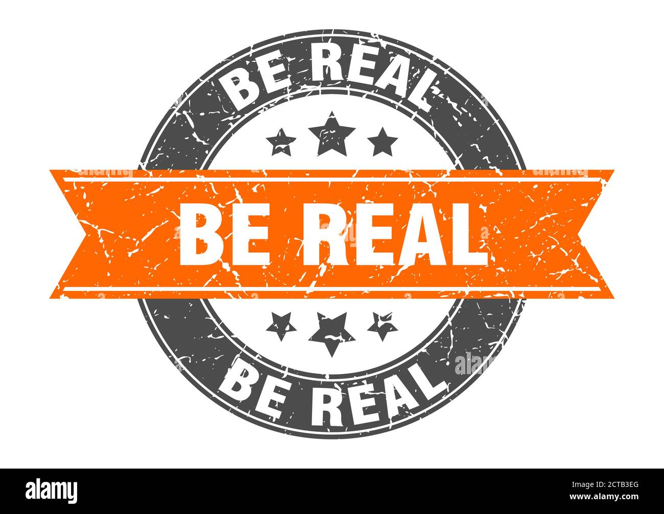 be real round stamp with ribbon. sign. label Stock Vector Image & Art ...