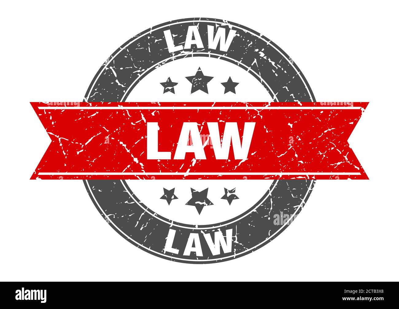 law round stamp with ribbon. sign. label Stock Vector Image & Art - Alamy