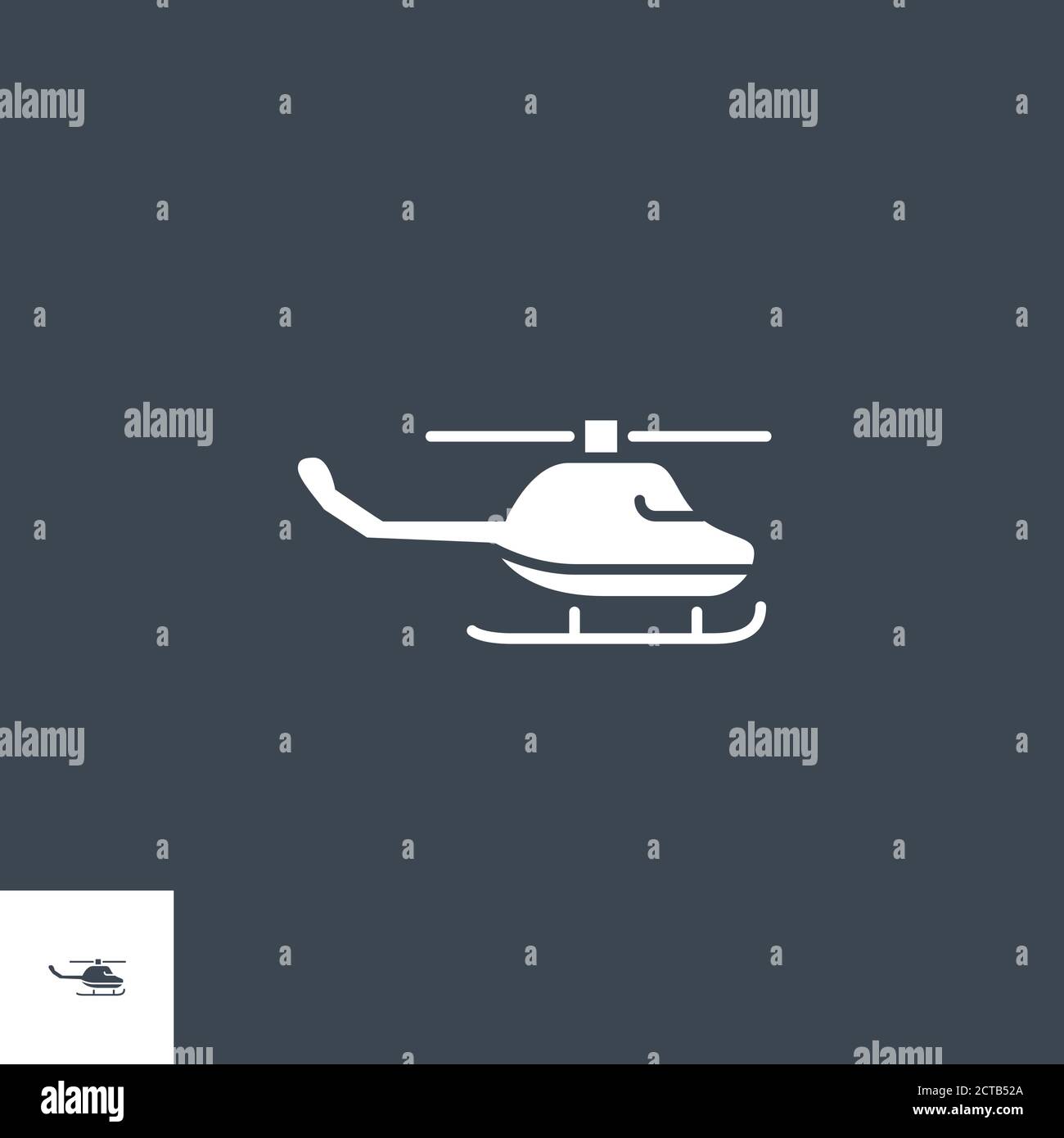 Emergency Helicopter related vector glyph icon. Stock Vector