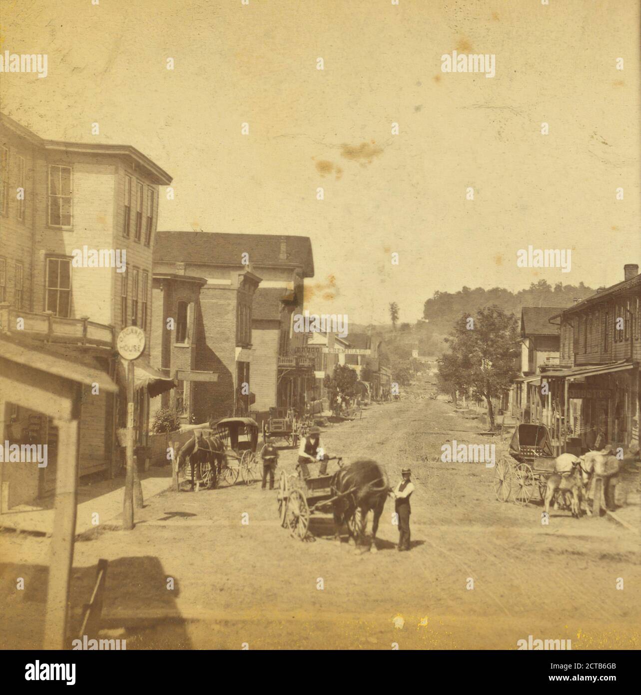 Main Street, New Bethlehem, Pennsylvania., Barnes, J. C. (fl. fl. 18701879), Pennsylvania Stock