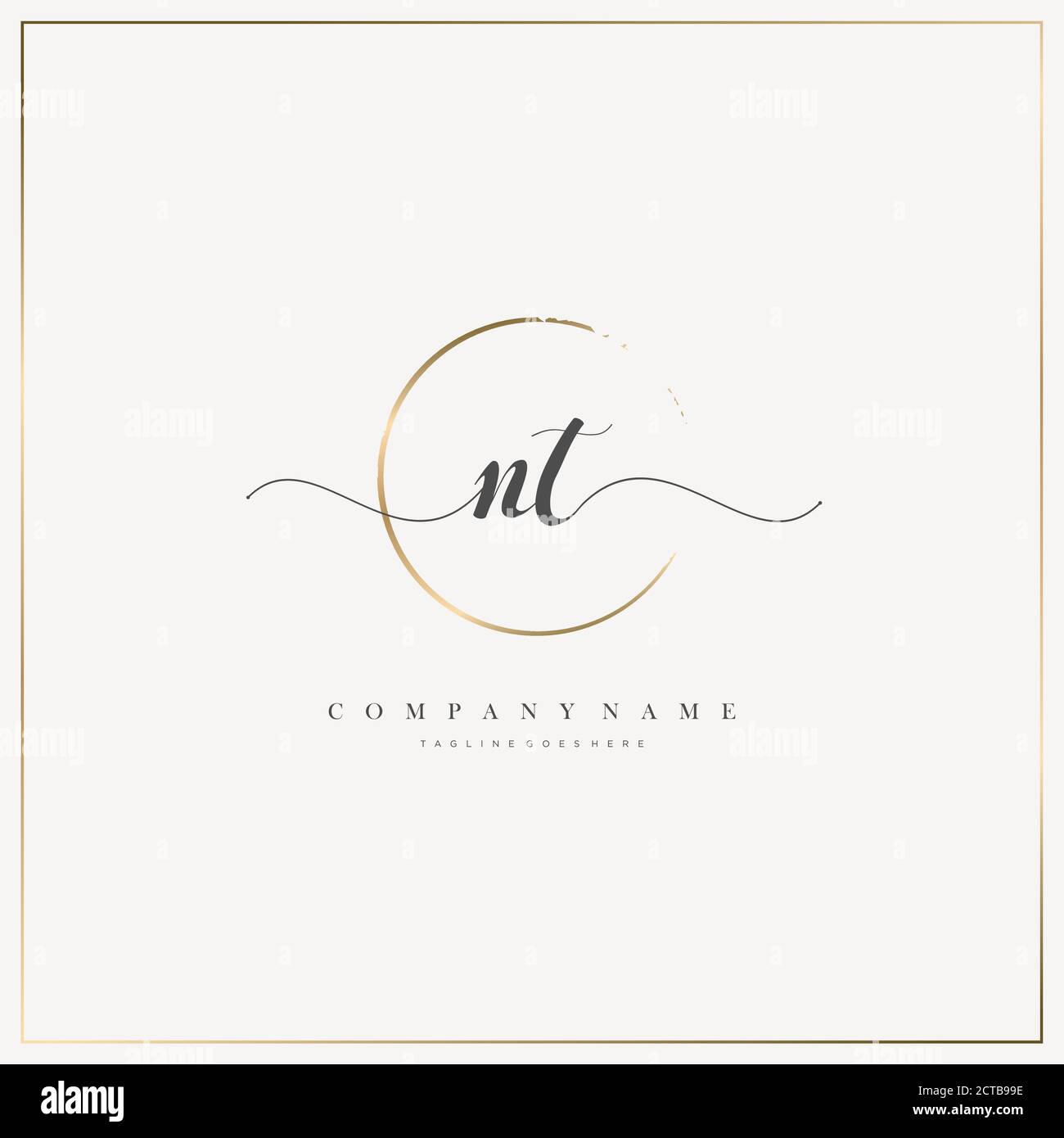 Initial Letter handwriting logo hand drawn template vector, logo for ...