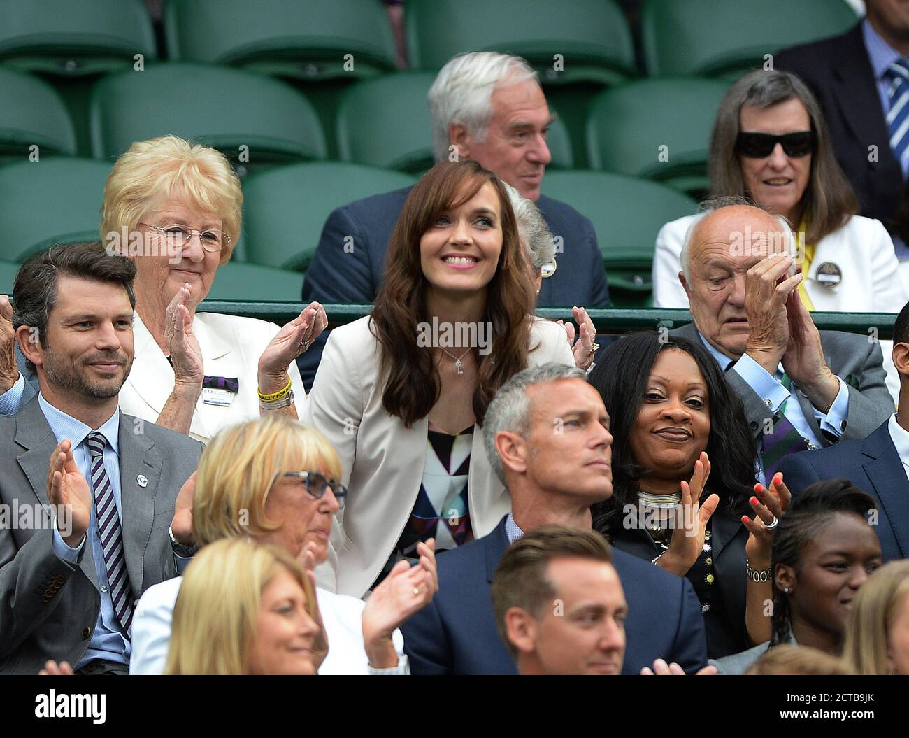 Victoria Pendleton. The Royal Box. WIMBLEDON TENNIS CHAMPIONSHIPS 2014