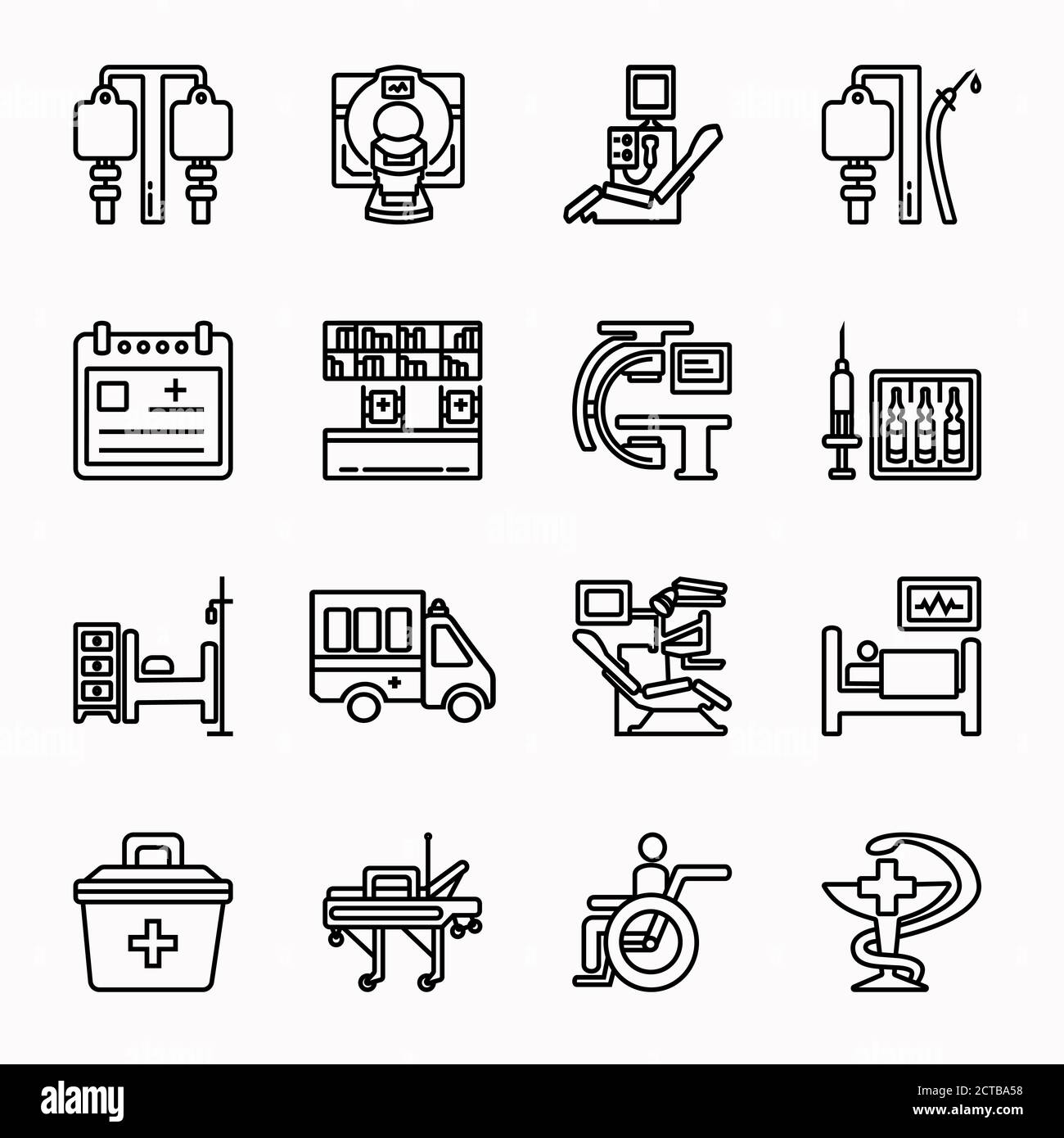 Healthcare 16 icons Stock Vector