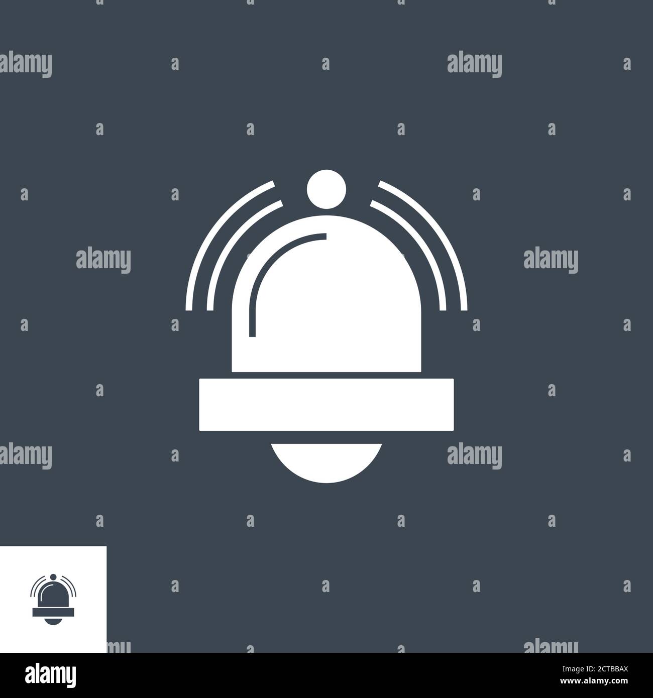 Bell related vector glyph icon. Stock Vector