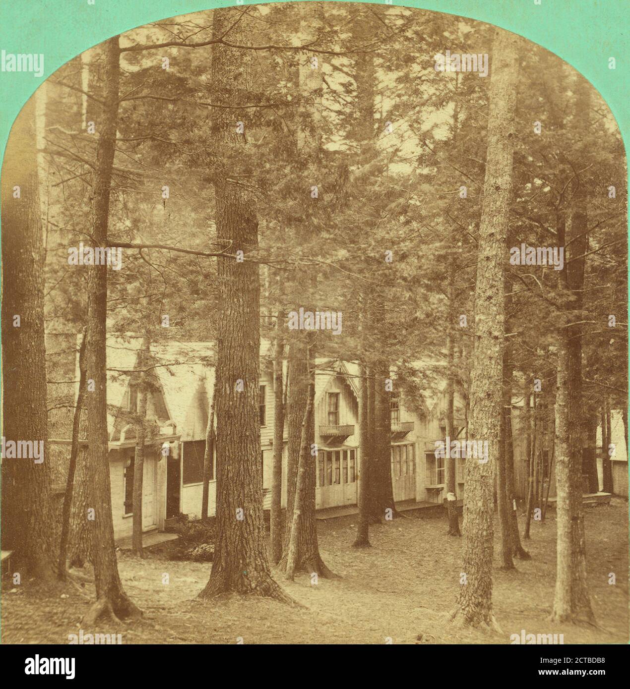 S.W. side of Circle., Copeland, O. H.(Oliver H.) (1836-1876), Camp meetings, New Hampshire, Epping (N.H Stock Photo