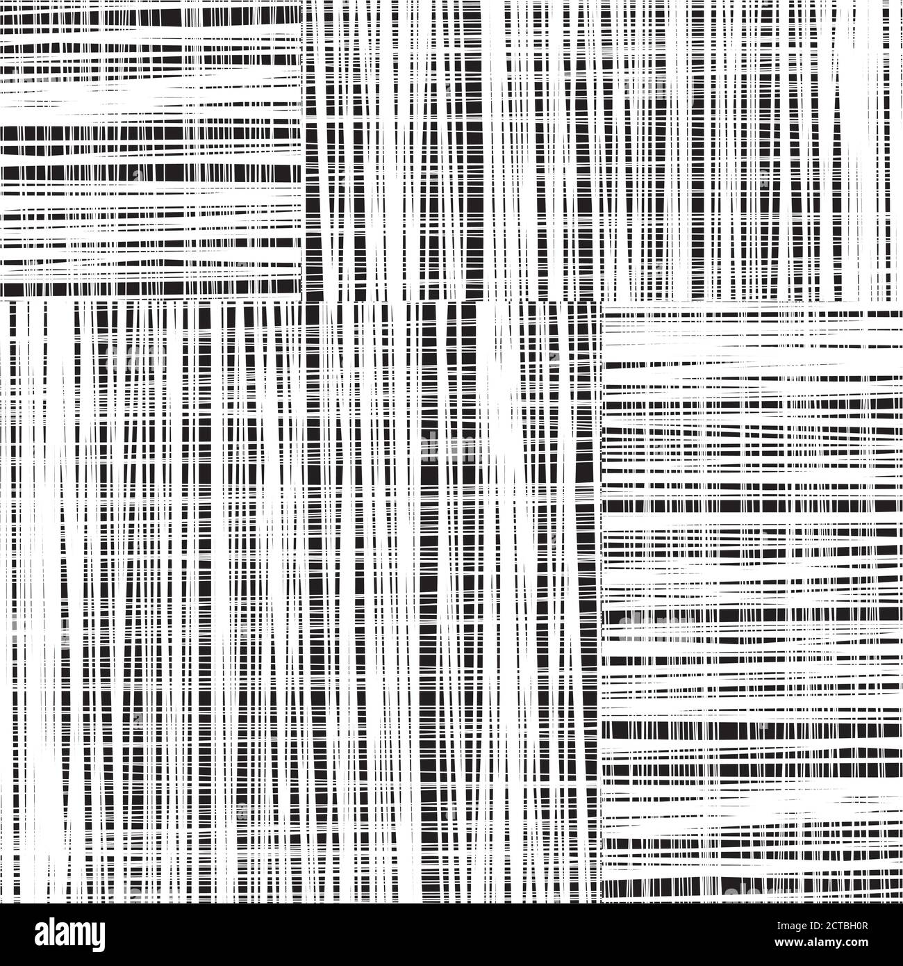 pattern with hand drawn horizontal and vertical black lines Stock Vector
