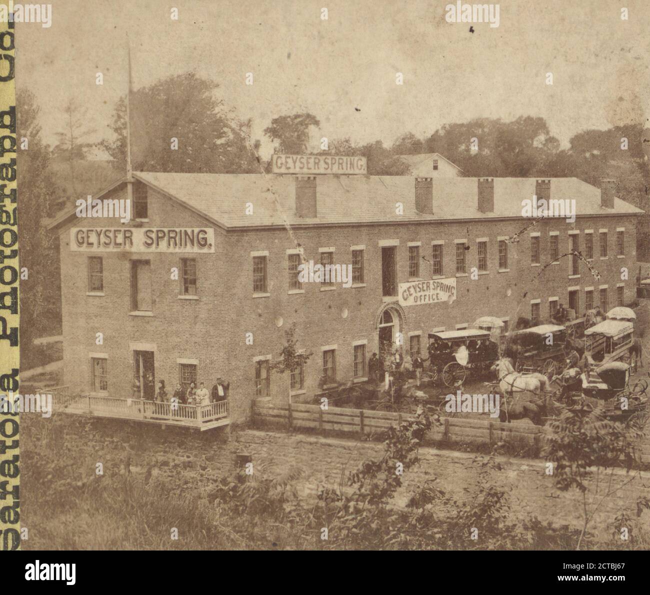 Geyser Spring Saratoga Photograph Co New York State Saratoga