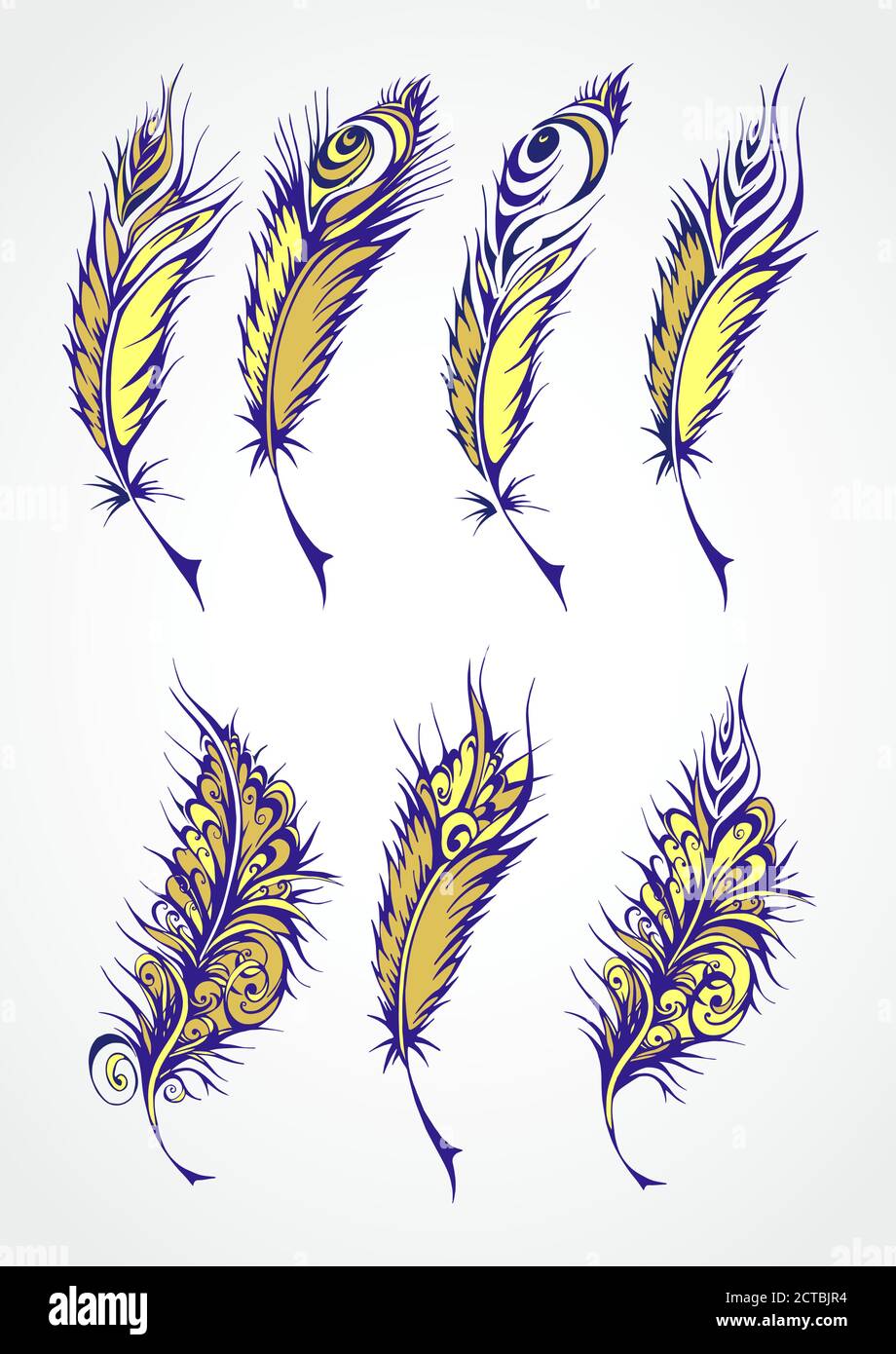 Magic feather Stock Vector Images - Alamy