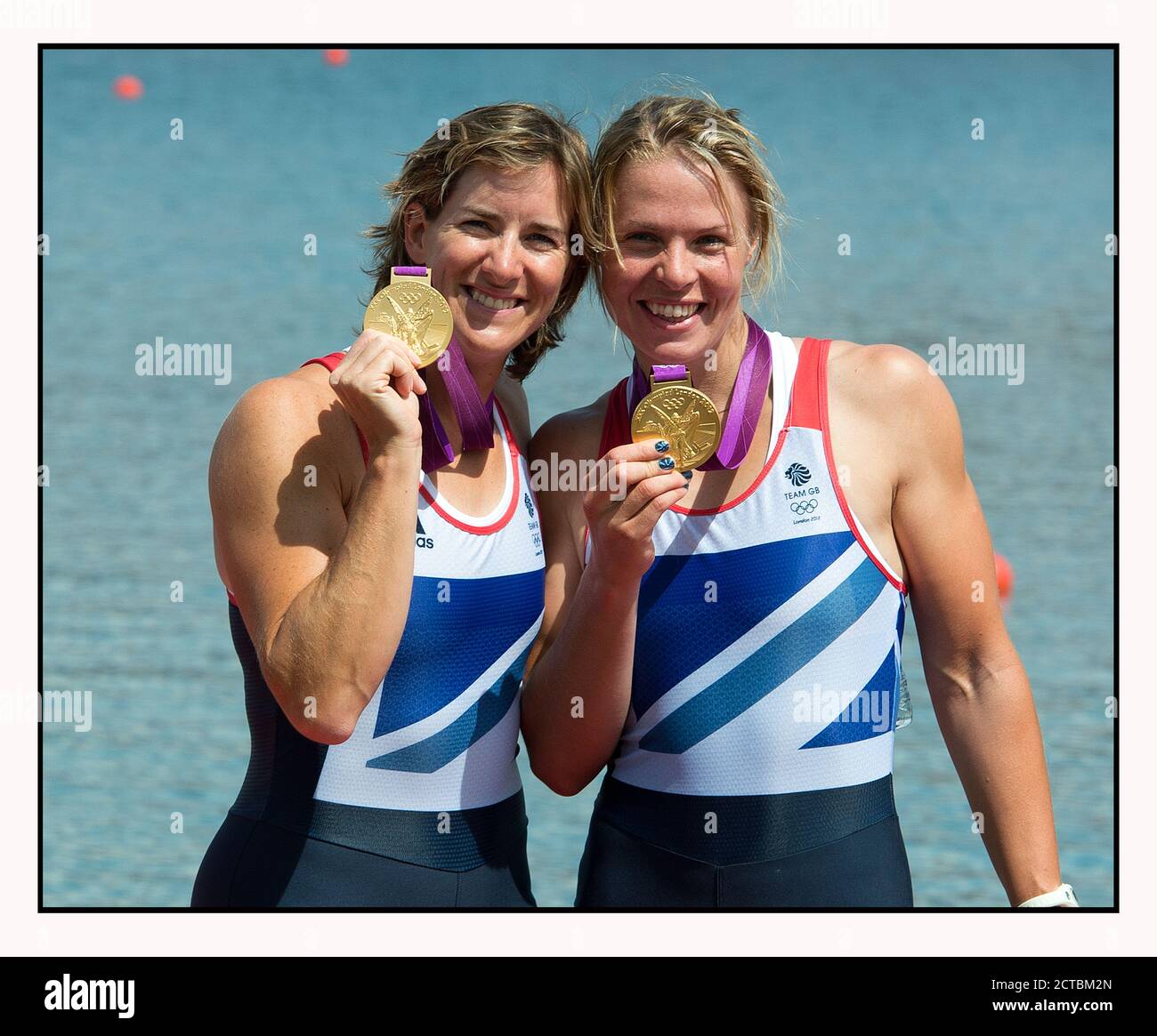KATHERINE GRAINGER AND ANNA WATKINS CELEBRATE WINNING THE GOLD MEDAL IN ...