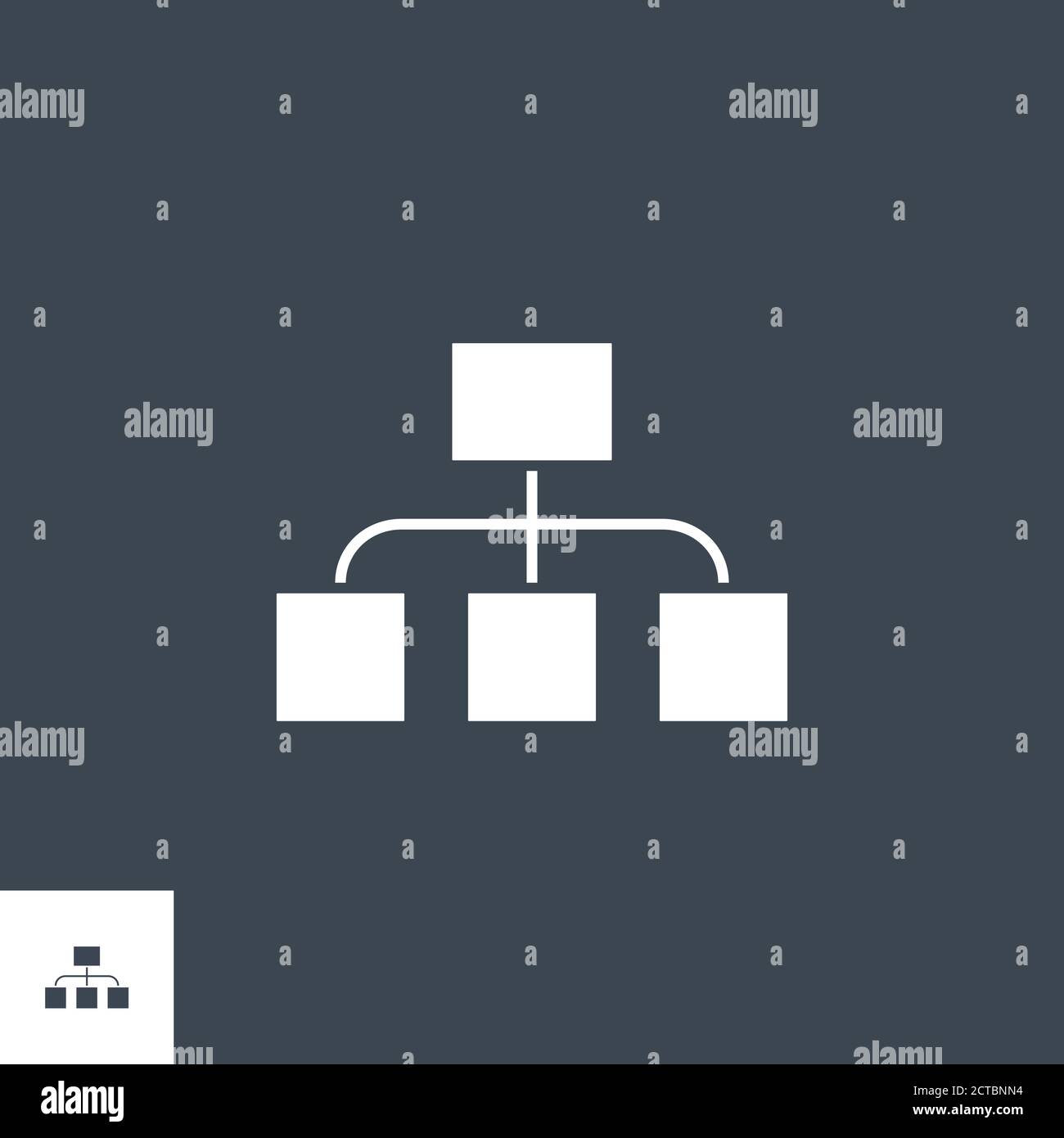Organization Flat related vector glyph icon. Stock Vector