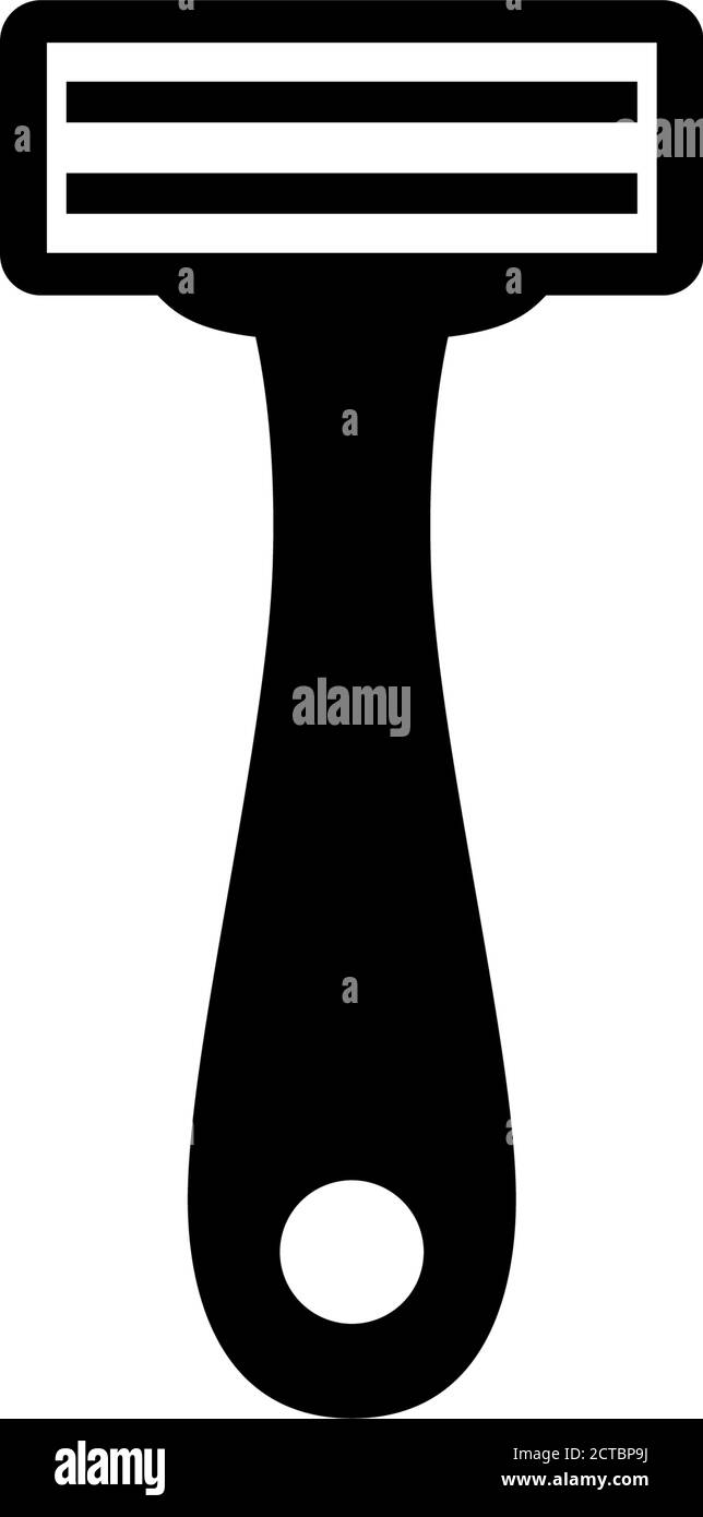 Shaving Safety Razor, Hair Remover Blade. Flat Vector Icon illustration ...