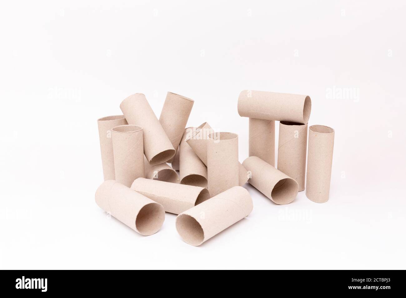 Cardboard Toilet Roll Tubes High Resolution Stock Photography and