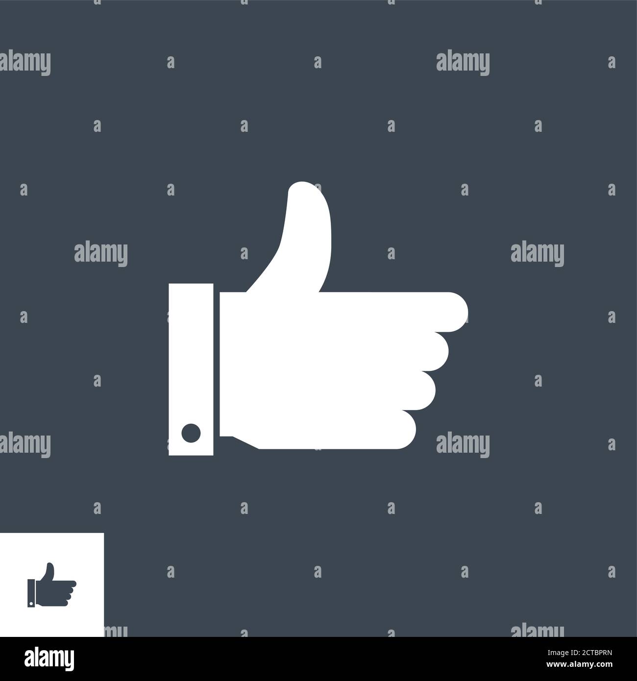 Like related vector glyph icon. Stock Vector