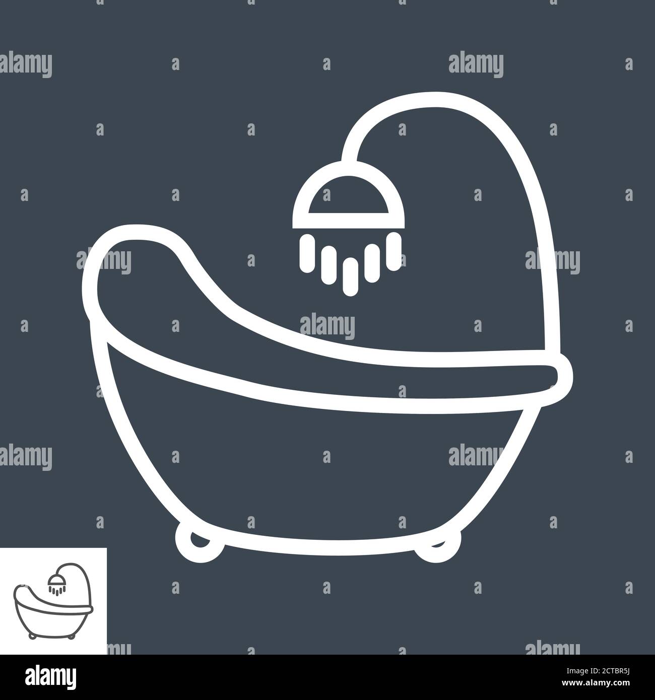 Bath icon line Stock Vector Image & Art - Alamy