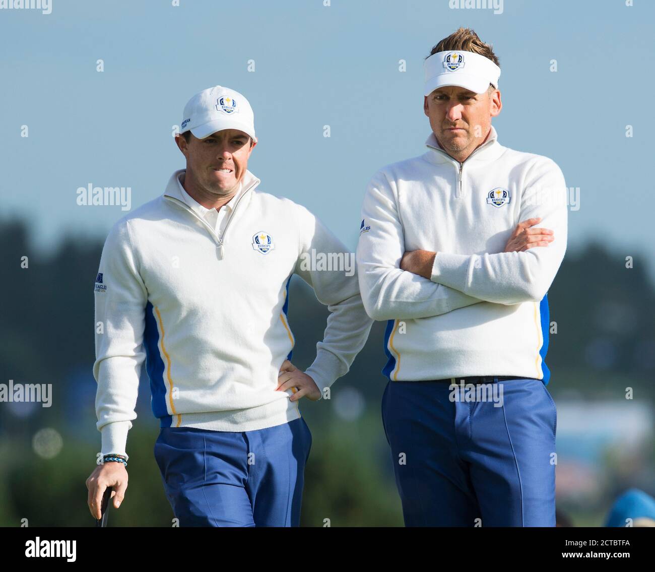 Rory McIlroy and Ian Poulter The Ryder Cup 2014 Gleneagles, Perthshire, Scotland  Picture Credit : © Mark Pain / Alamy Stock Photo