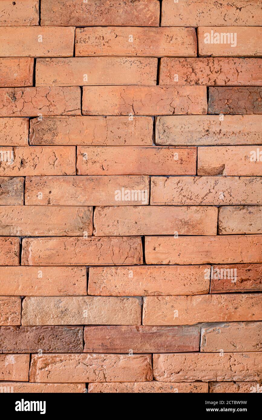 Orange brick wall texture for background Stock Photo Alamy