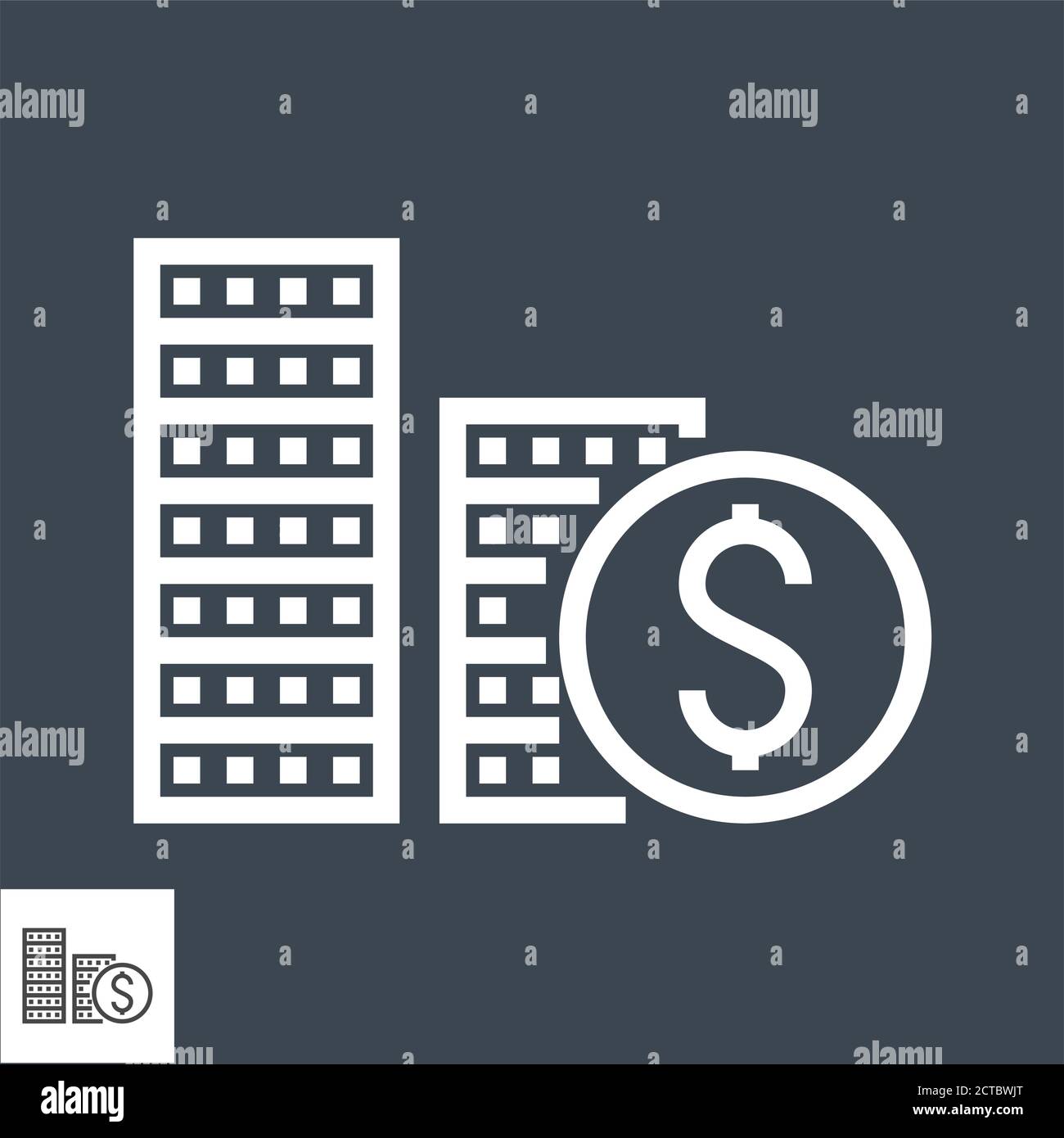 Coins Stack Thin Line Vector Icon Stock Vector Image & Art - Alamy
