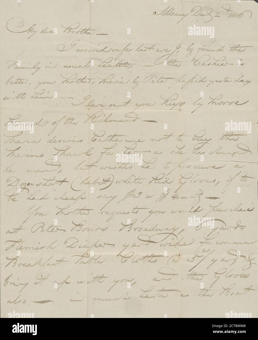 Correspondence, fragment and clippings, text, Correspondence, 1816 - 1824, Melvill, Allan, 1782-1832 Stock Photo