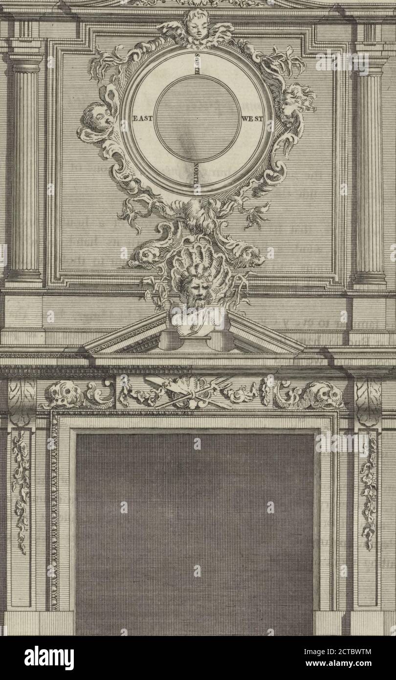 Chimney piece at John Byng's, Esq; Berkley Square., still image, Prints, 1756, Ware, Isaac, 1704?-1766, Grignion, Charles (1721-1810 Stock Photo