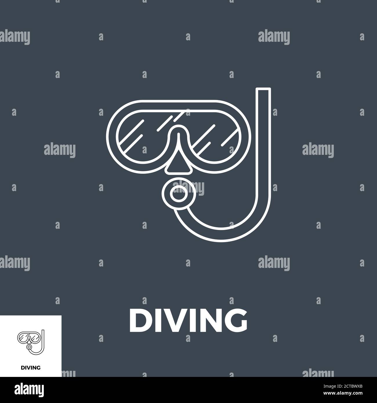Diving Icon Vector Stock Vector Image & Art - Alamy