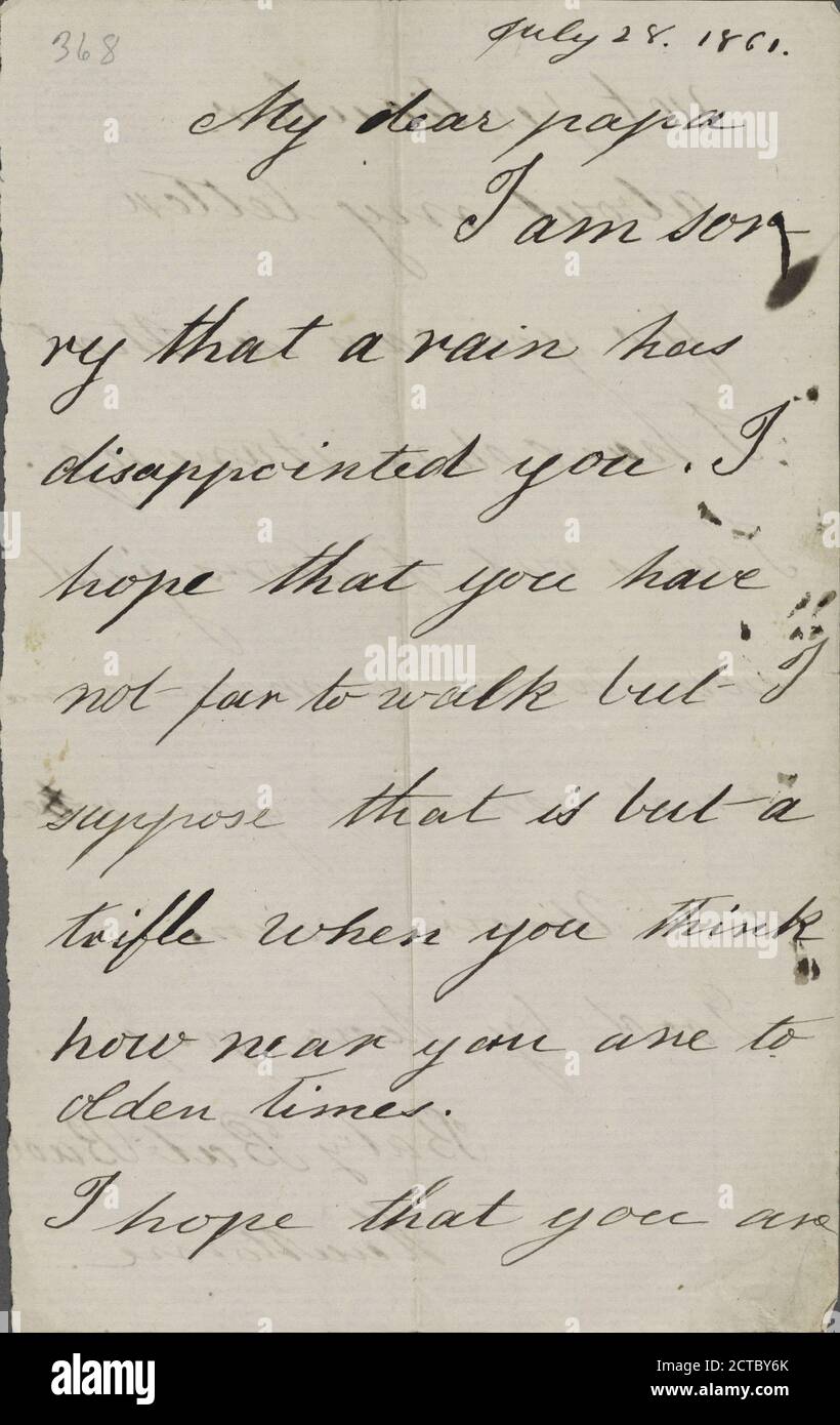 Lathrop, Rose Hawthorne, Als To Nh. Jul. 28, 1861., Text 