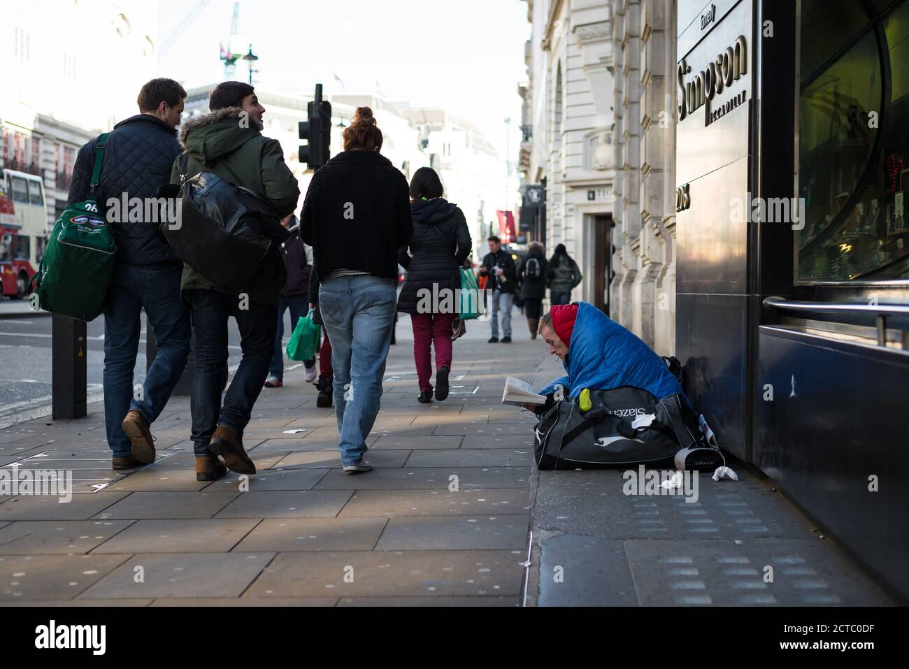 Homeless person on the street of London, United Kingdom Stock Photo - Alamy