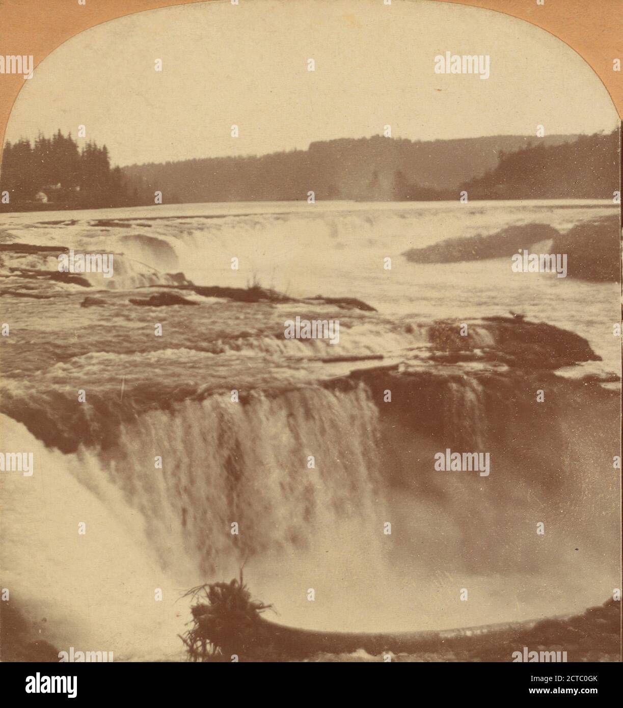 Falls of the Willamette at Oregon City, Oregon, U.S.A., Keystone View Company, Oregon Stock Photo