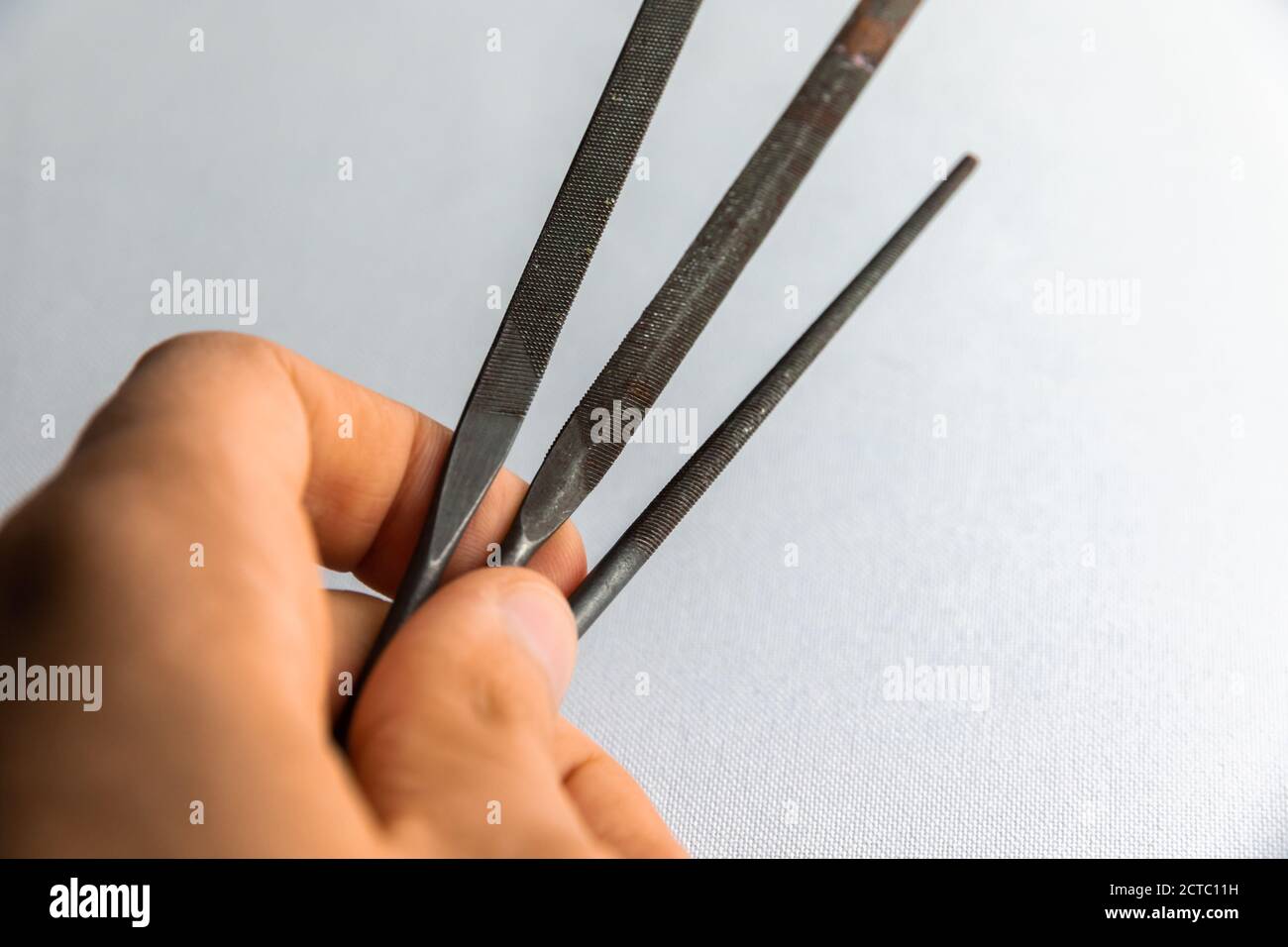 Black rasp isolated on a white background Stock Photo