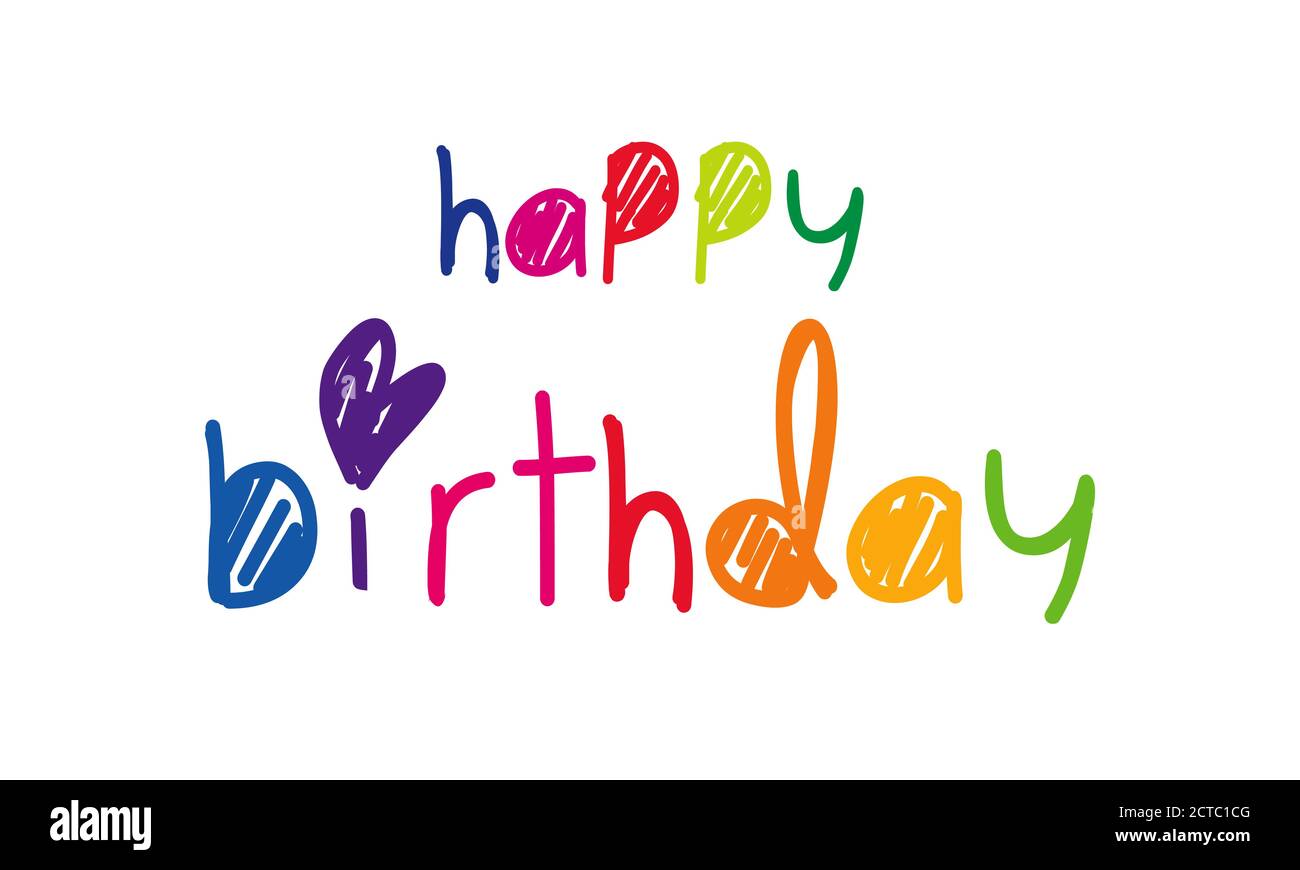 Happy Birthday typography vector design for greeting cards Stock Vector ...