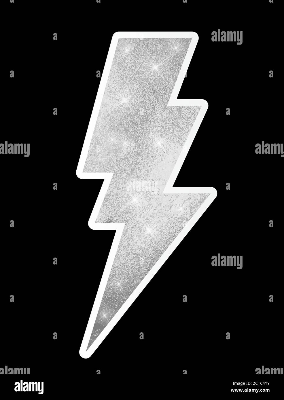 Sparkle lightning glossy bolt. Vector Illustration Stock Vector Image ...