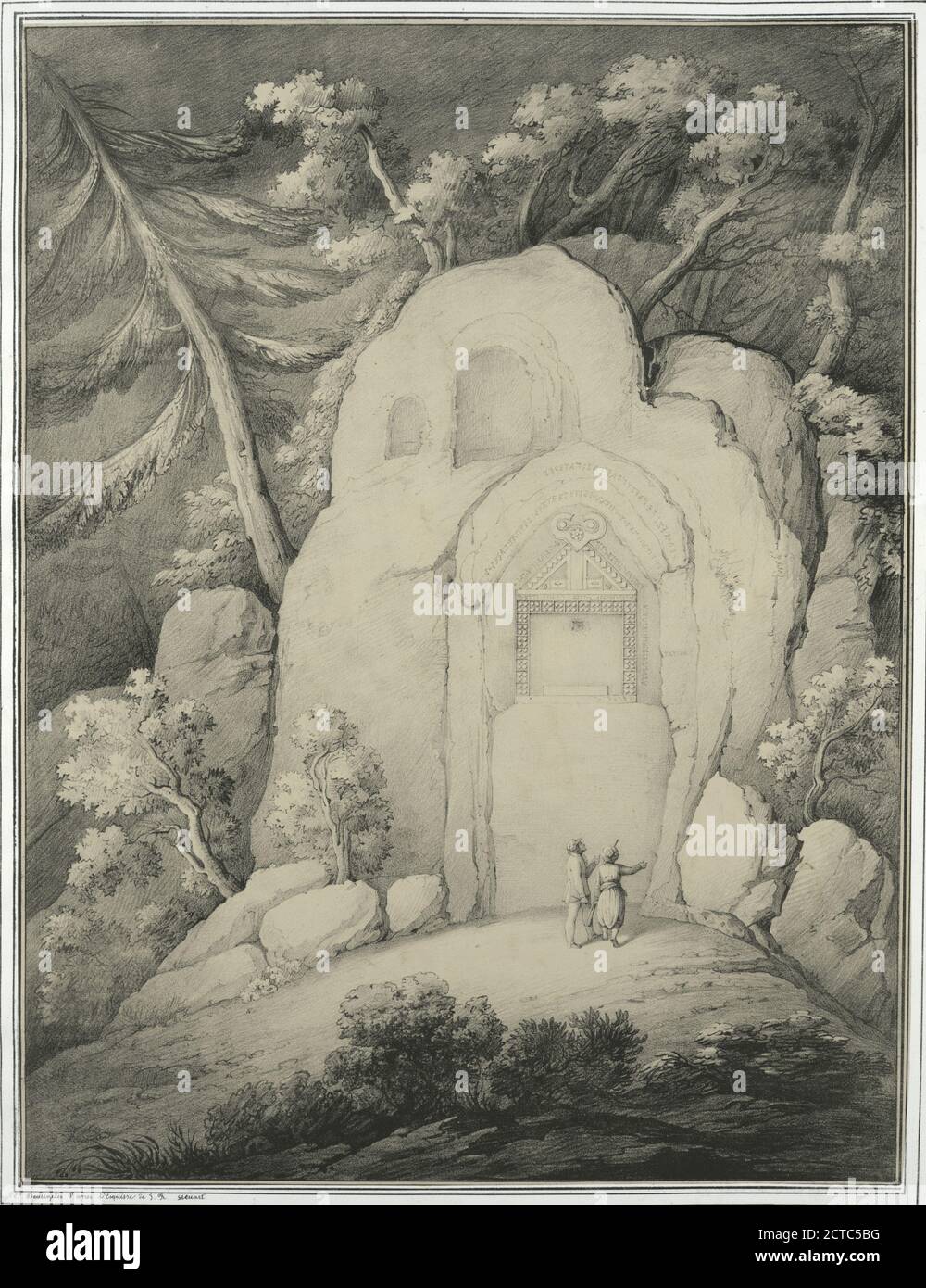 Monument with Inscriptions, Dogan-lu Doganli valley., still image, 1842 Stock Photo