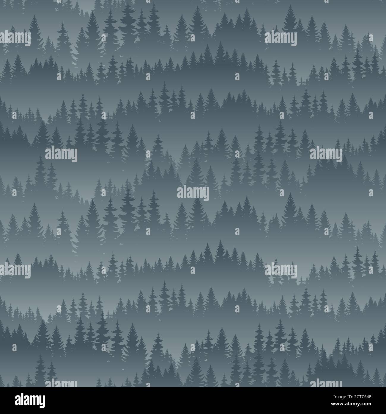 vector mountains forest background texture seamless pattern Stock ...