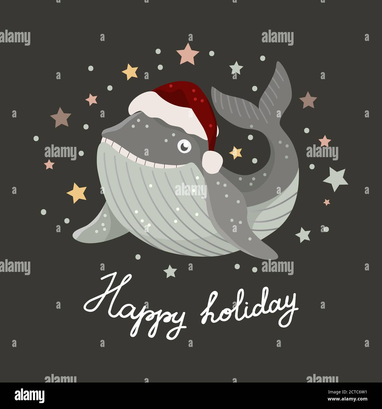 Shark with christmas hat Clearance