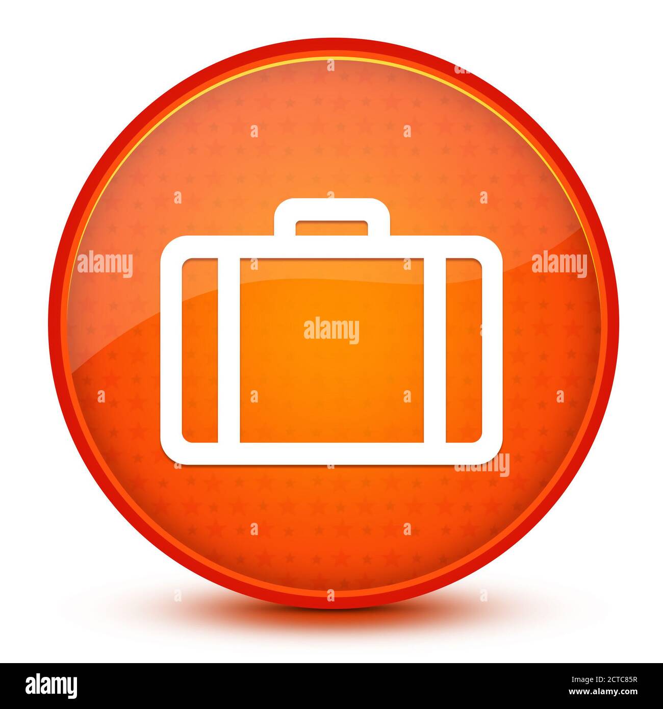 Briefcase aesthetic glossy blue round button abstract illustration ...