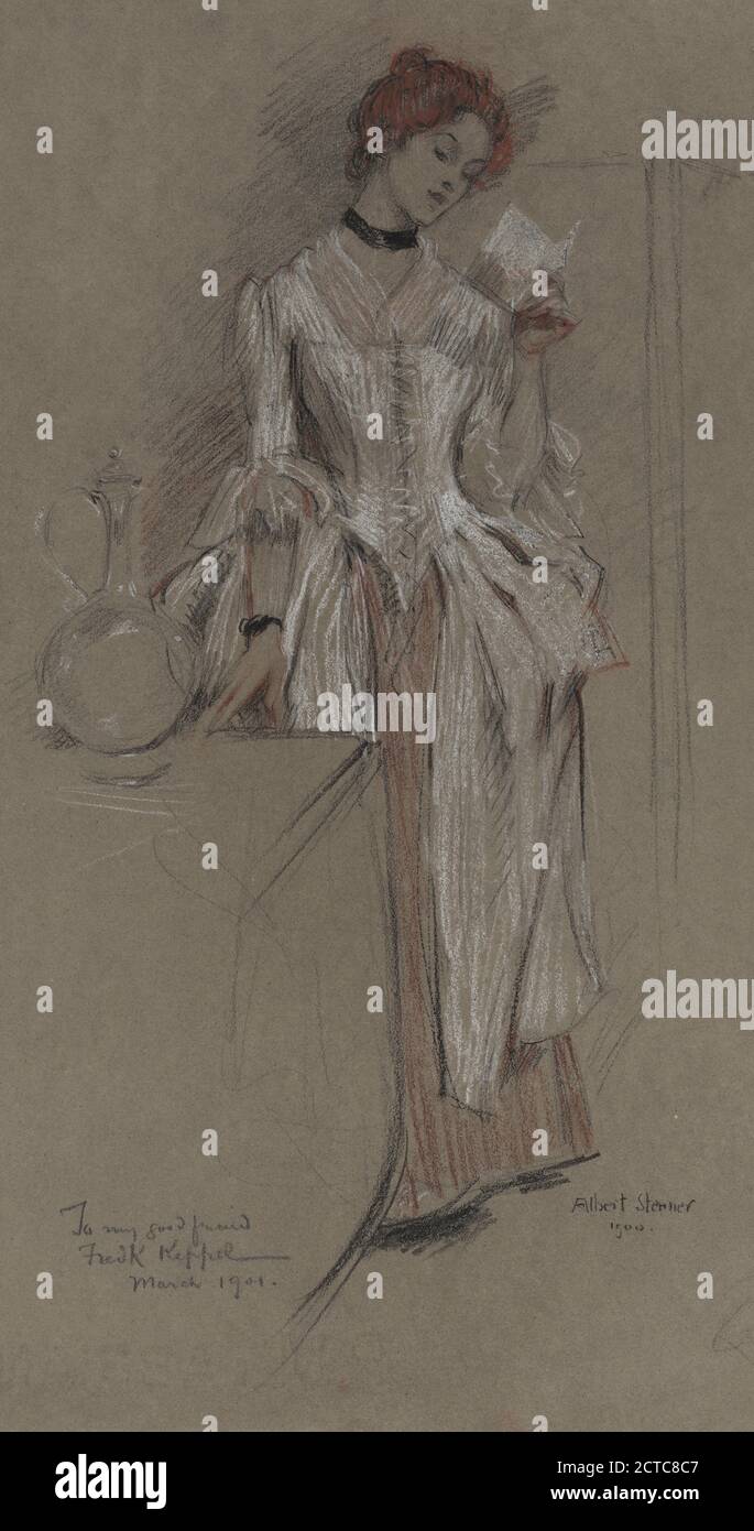 Woman 1900 letter hi-res stock photography and images - Alamy